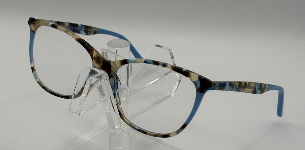 NW 77th Ruffle Socks Blue Pebbles Eyeglass Frames 47-15-133